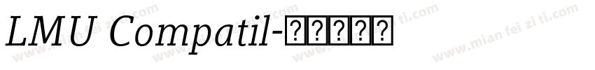 LMU Compatil字体转换